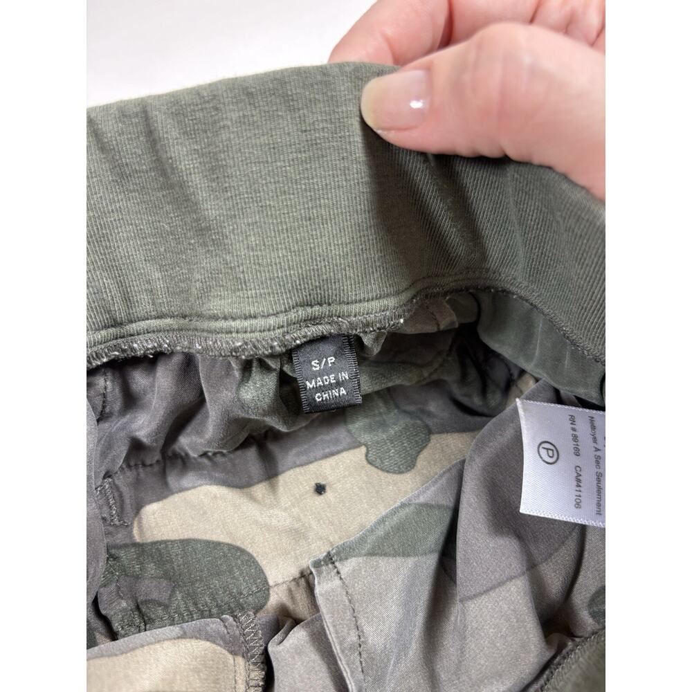ATM Cargo Joggers Green Camo Small Silk Drawstring Waist Pockets - Picture 9 of 14